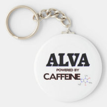 Alva Powered by Caffeine Keychains