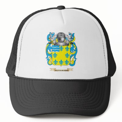 Alvarado Coat of Arms (Family Crest) Hats by familycrest