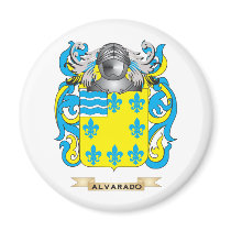 Alvarado Coat of Arms (Family Crest) Refrigerator Magnet