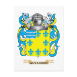 Alvarado Coat of Arms (Family Crest) Post Cards
