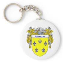 Alvarado Coat of Arms (Mantled) Keychain