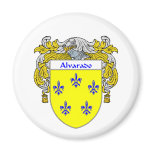 Alvarado Coat of Arms (Mantled) Fridge Magnet