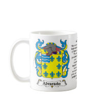 Alvarado Family Coat of Arms Mug