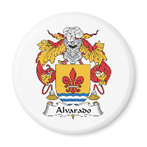Alvarado Family Crest Fridge Magnets