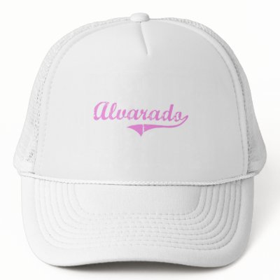 Alvarado Last Name Classic Style Mesh Hat by nameshirt
