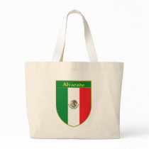 Alvarado Mexico Flag Shield Canvas Bag