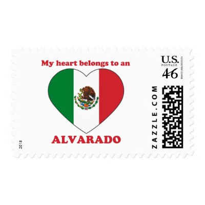 Alvarado Postage Stamp by ValentinesDayTshirts