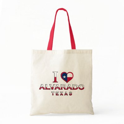 Alvarado, Texas Tote Bags by cityshirtsUSA