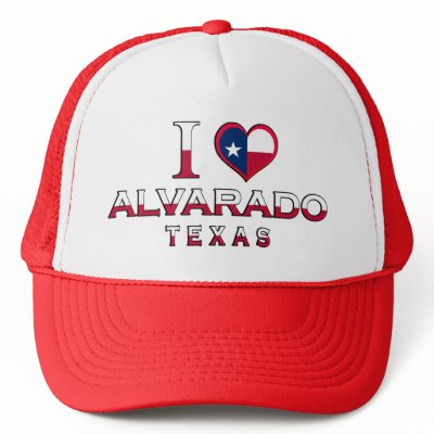 Alvarado, Texas Trucker Hats by cityshirtsUSA