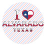 Alvarado, Texas Round Stickers