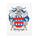 Alvarenga Family Crest postcards