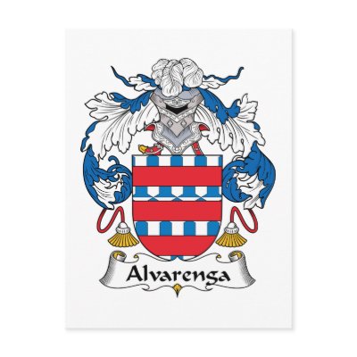 Alvarenga Family Crest Post Cards by coatsofarms