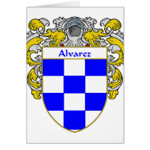 Alvarez Coat of Arms (Mantled) cards by NameGame Alvarez Coat of Arms (Mantled) cards
