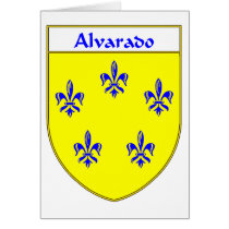 Alverado Coat of Arms/Family Crest Greeting Cards