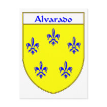 Alverado Coat of Arms/Family Crest Post Cards