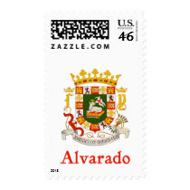 Alverado Shield of Puerto Rico Postage Stamp