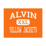 Alvin - Yellow Jackets - High School - Alvin Texas Post Card
