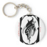 ALW Custom Design B/W/G Tribal Key chain Design