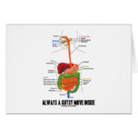 Always A Gutsy Move Inside (Digestive System) Greeting Cards