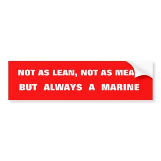 Always A MARINE Bumper Sticker bumpersticker