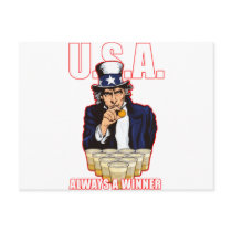 "Always a Winner" postcards by MerchAttic "Always a Winner" postcards
