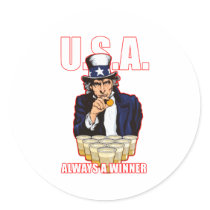 "Always a Winner" stickers