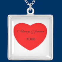 Always & forever inside Heart Necklace necklaces