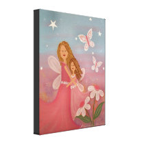 Always & Forever - Mother Daughter Kids Wall Art canvas prints