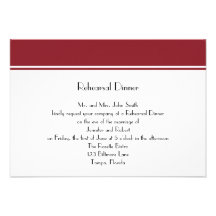 Always Forever Ruby  Weding Rehearsal Dinner Announcement