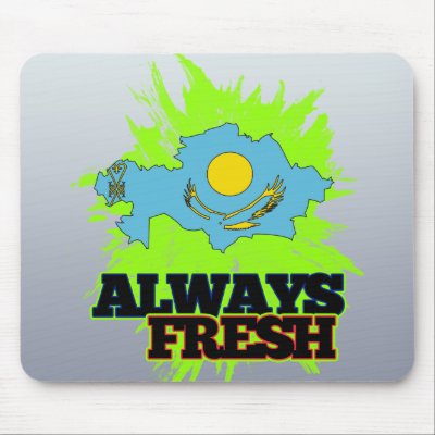 Always Fresh Kazakhstan Mousepads by CoolFlagShirts