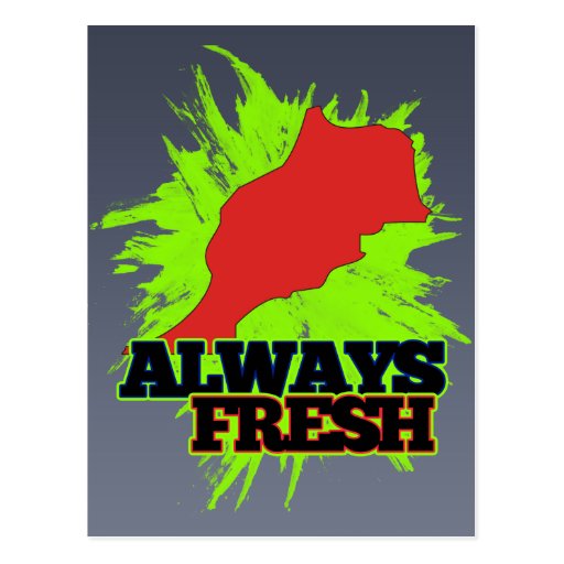 Always Fresh Morocco Post Cards