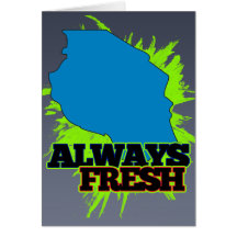 Always Fresh Tanzania Greeting Cards