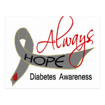 Always Hope Diabetes Post Card