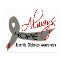Always Hope Juvenile Diabetes Postcards