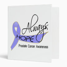 Always Hope Prostate Cancer Vinyl Binder