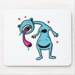 always in good company monster blue mouse pad