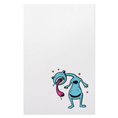 always in good company monster blue customized stationery by monster_madhouse