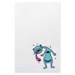 always in good company monster blue customized stationery