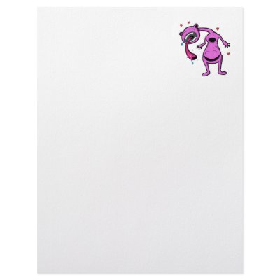 always in good company monster pink letterhead template by monster_madhouse
