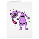 always in good company monster purple greeting card