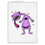 always in good company monster purple greeting card