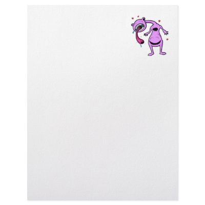 always in good company monster purple custom letterhead by monster_madhouse