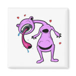 always in good company monster purple refrigerator magnet