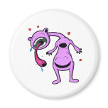always in good company monster purple refrigerator magnet