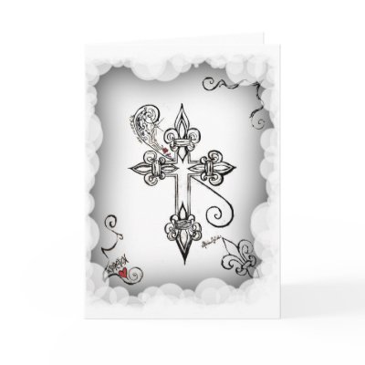 Always keep your eyes on the Cross! Cards by BytheBayou
