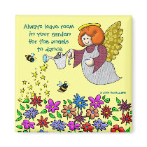 Always leave room in your garden for the angels to magnets by dradcliffe Always leave room in your garden for the angels to magnets