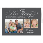 Always Merry Holiday Photo Card cards