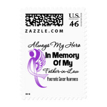 Always My Hero Father-in-Law - Pancreatic Cancer Postage Stamps