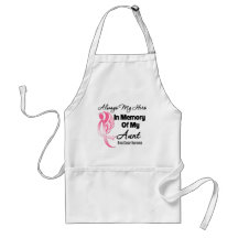Always My Hero In Memory Aunt - Breast Cancer Aprons