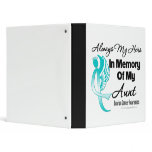 Always My Hero In Memory Aunt - Ovarian Cancer 3 Ring Binders